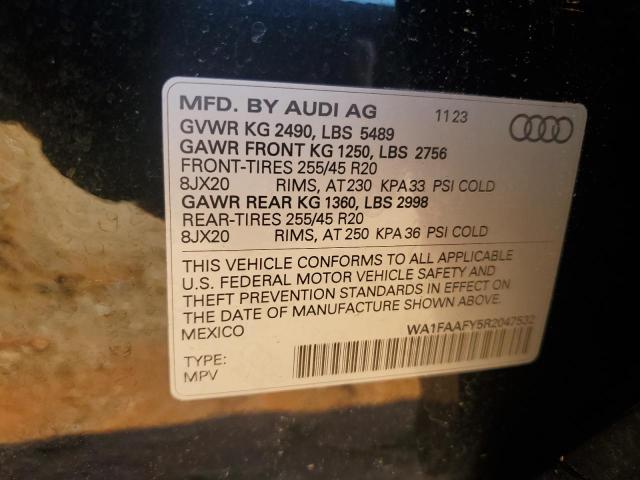 2024 AUDI Q5 PRESTIGE 45 WA1FAAFY5R2047532