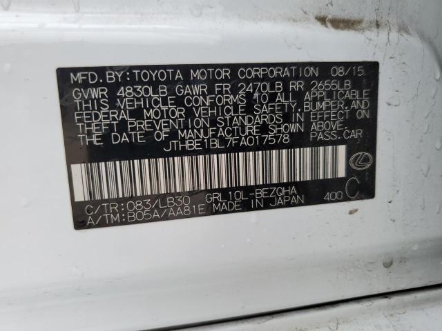 2015 LEXUS GS 350 JTHBE1BL7FA017578