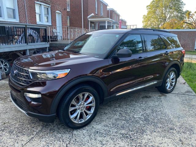 FORD EXPLORER X 2020 burgundy  gas 1FMSK8DHXLGA13413 photo #3