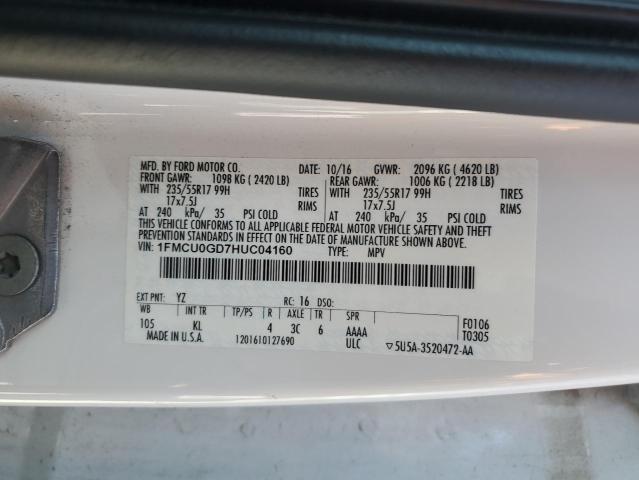 2017 FORD ESCAPE SE - 1FMCU0GD7HUC04160
