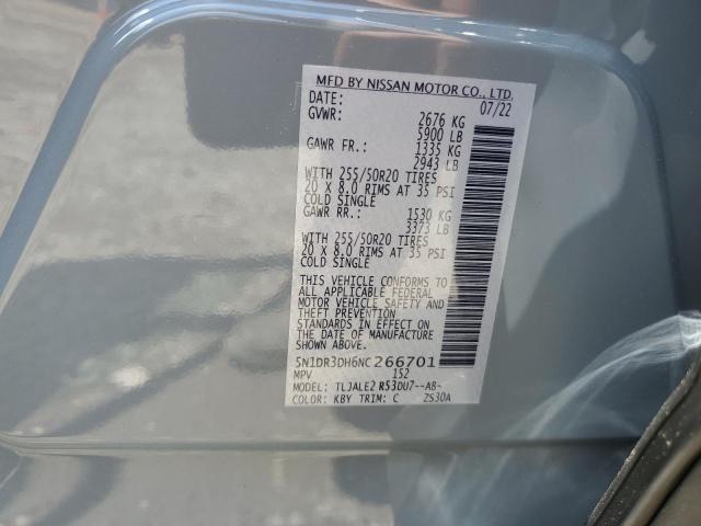 2022 NISSAN PATHFINDER - 5N1DR3DH6NC266701