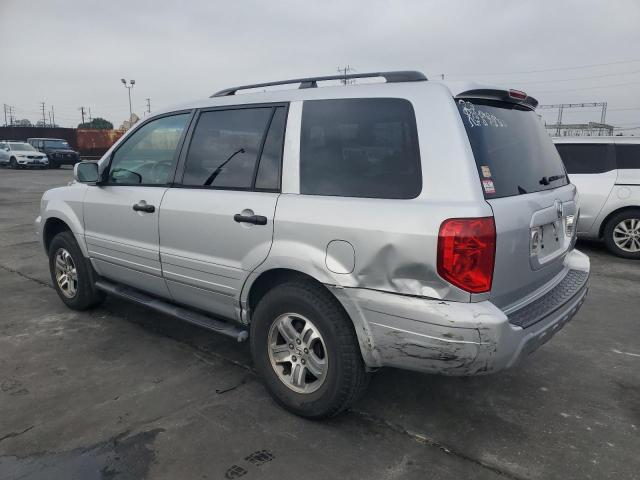 HONDA PILOT EXL 2005 silver  gas 2HKYF186X5H511936 photo #3