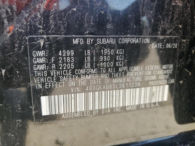2020 SUBARU IMPREZA - 4S3GKAB65L3611239