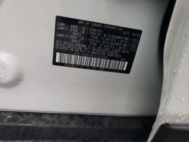 2020 SUBARU OUTBACK LI 4S4BTANC1L3213921