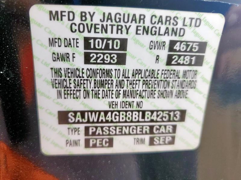2011 JAGUAR XK - SAJWA4GB8BLB42513