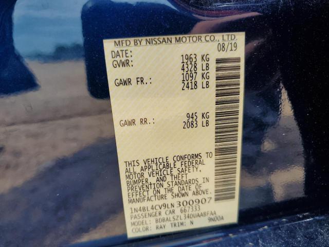 2020 NISSAN ALTIMA SR - 1N4BL4CV9LN300907