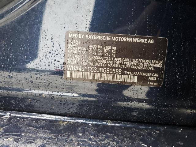 2018 BMW 430I GRAN - WBA4J1C53JBG80588