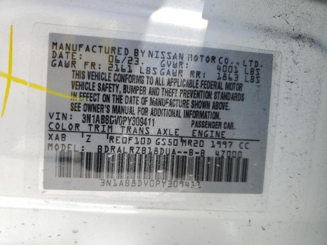 2023 NISSAN SENTRA SR - 3N1AB8DV0PY309411