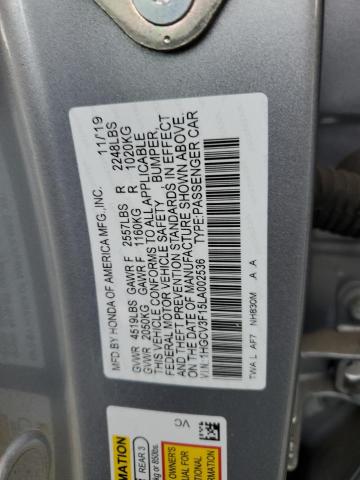 2020 HONDA ACCORD HYB 1HGCV3F15LA002536