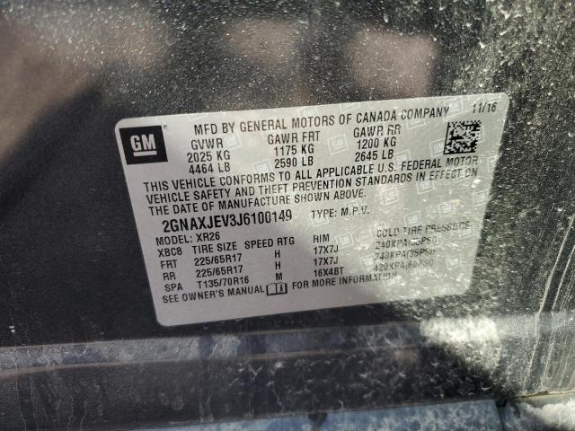 2018 CHEVROLET EQUINOX LT - 2GNAXJEV3J6100149