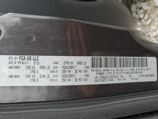 2017 DODGE GRAND CARA - 2C4RDGEG1HR575476