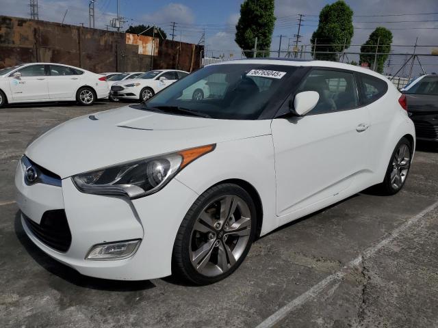 HYUNDAI VELOSTER 2012 white  gas KMHTC6AD0CU044419 photo #1