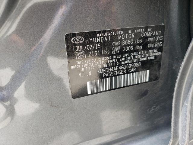 2016 HYUNDAI ELANTRA SE - KMHDH4AE4GU599088