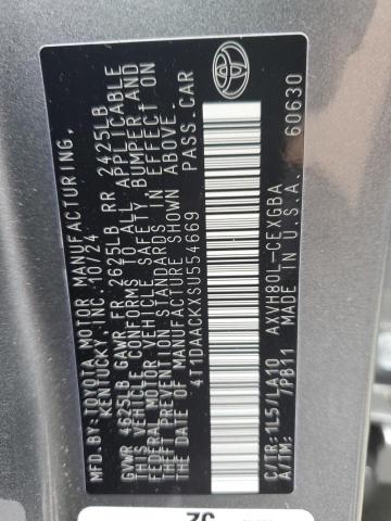 2025 TOYOTA CAMRY XSE - 4T1DAACKXSU554669