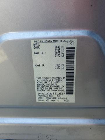 2021 NISSAN LEAF SV 1N4AZ1CV3MC551637