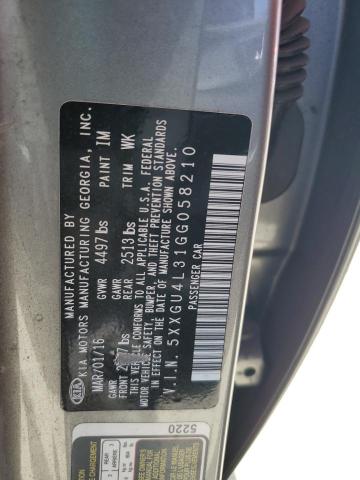 2016 KIA OPTIMA EX 5XXGU4L31GG058210