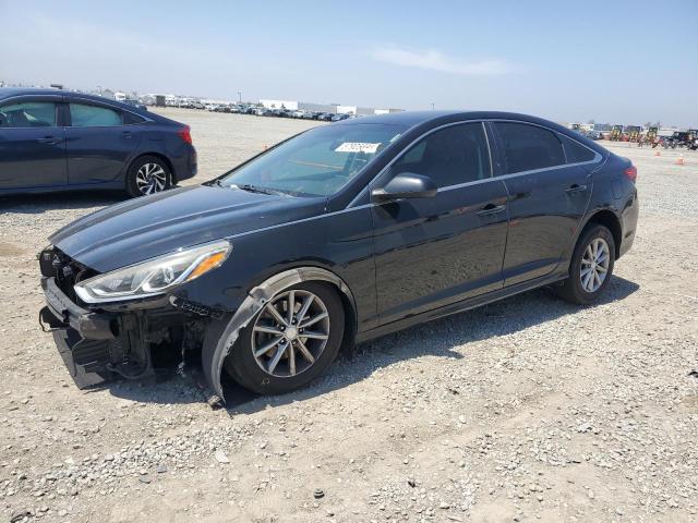 HYUNDAI SONATA SE 2018 black  gas 5NPE24AF2JH624445 photo #1