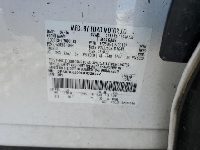 2016 FORD EDGE SEL - 2FMPK4J90GBB26442