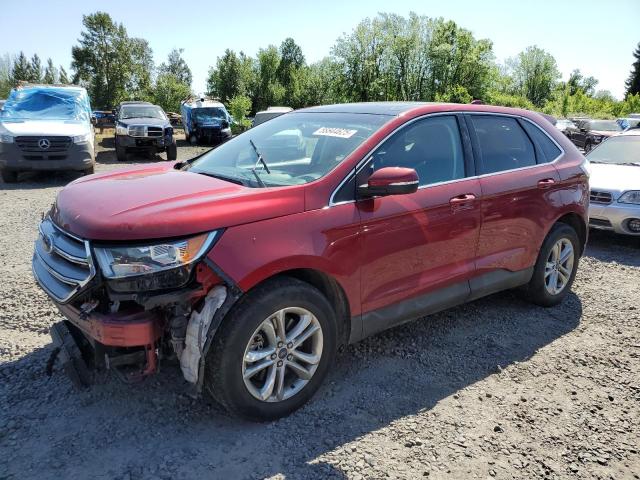 FORD EDGE SEL 2015 red  gas 2FMTK4J81FBC12864 photo #1