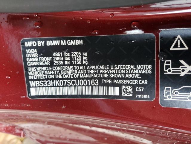 2025 BMW M4 COMPETI WBS33HK07SCU00163