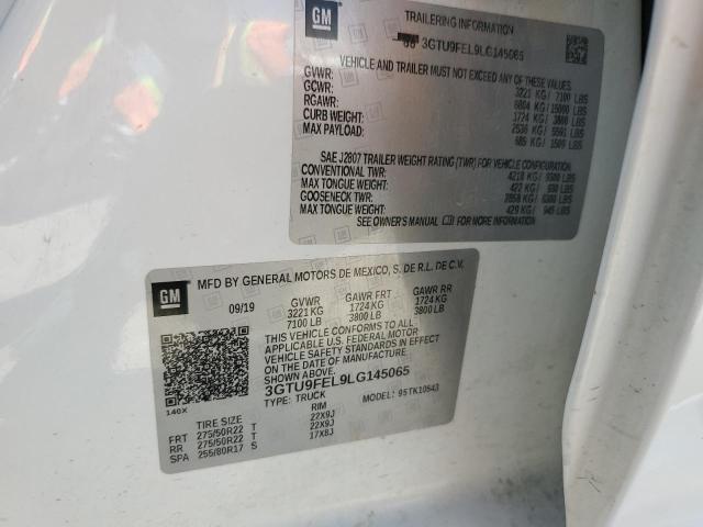 2020 GMC SIERRA K15 - 3GTU9FEL9LG145065
