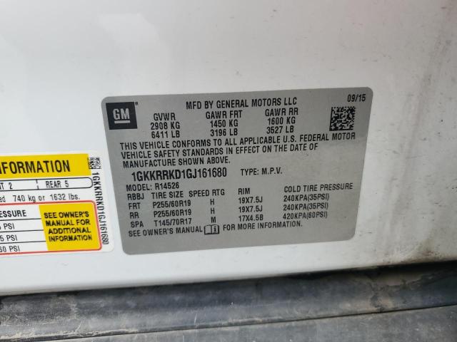 2016 GMC ACADIA SLT 1GKKRRKD1GJ161680