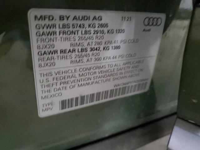 2022 AUDI SQ5 SPORTB WA134AFY1N2038444