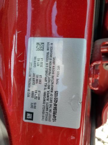 2015 BUICK VERANO CON - 1G4PR5SK4F4201025
