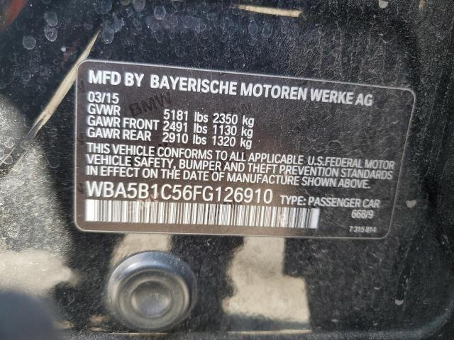 2015 BMW 535 I WBA5B1C56FG126910