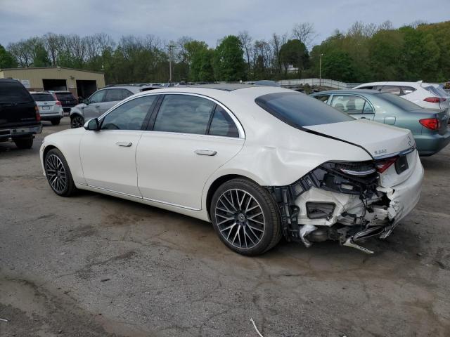 Vin: w1k6g7gb1na132424, lot: 55070525, mercedes-benz s-class 580 4matic 20222