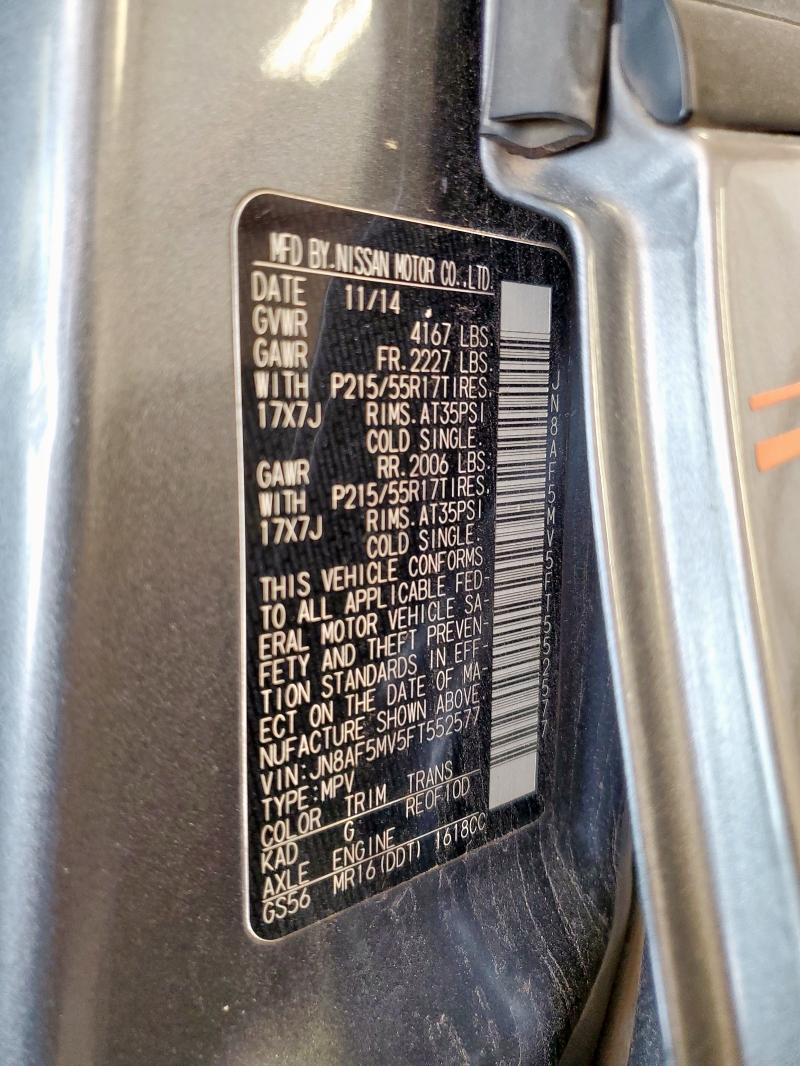 2015 NISSAN JUKE S - JN8AF5MV5FT552577