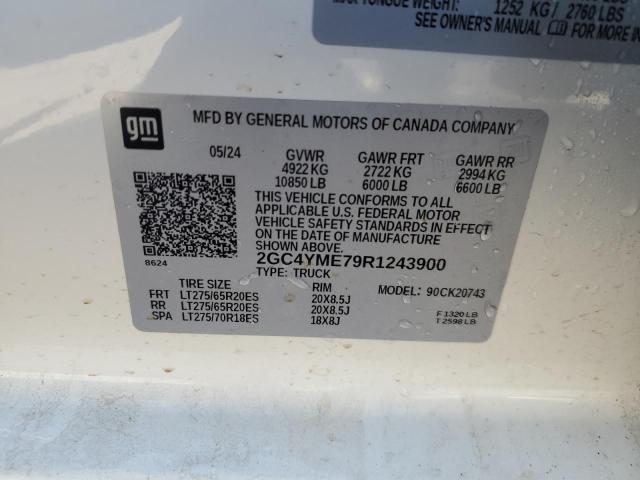 2024 CHEVROLET SILVERADO - 2GC4YME79R1243900