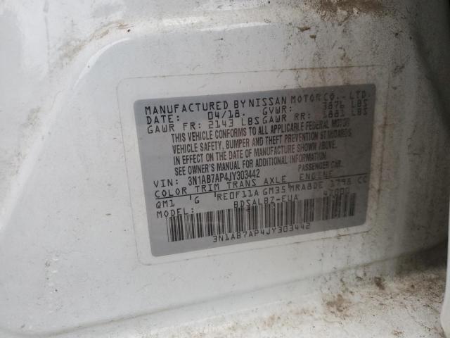 2018 NISSAN SENTRA S - 3N1AB7AP4JY303442