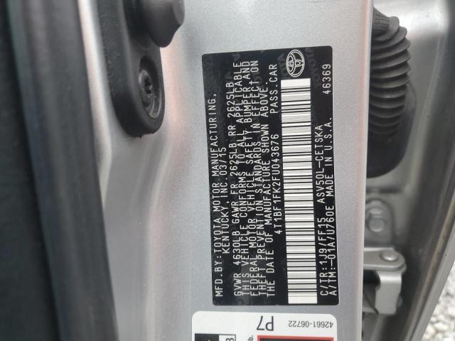 2015 TOYOTA CAMRY LE - 4T1BF1FK2FU043676