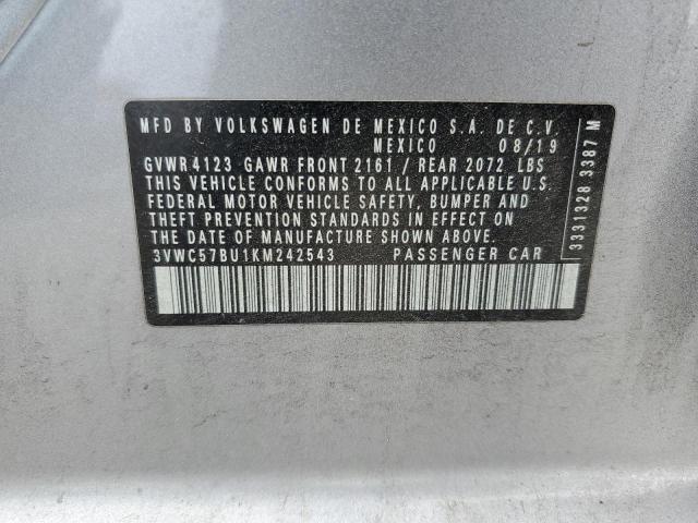 2019 VOLKSWAGEN JETTA S - 3VWC57BU1KM242543