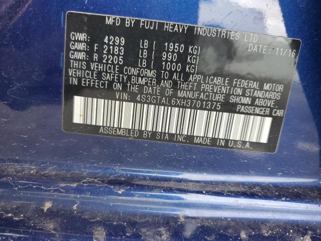 2017 SUBARU IMPREZA SP 4S3GTAL6XH3701375