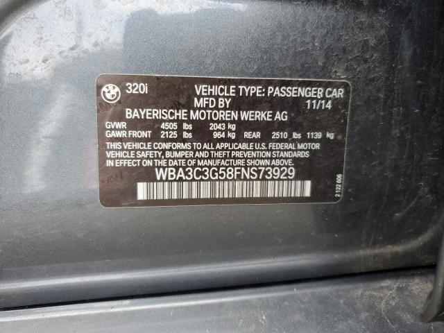 2015 BMW 320 I XDRI - WBA3C3G58FNS73929