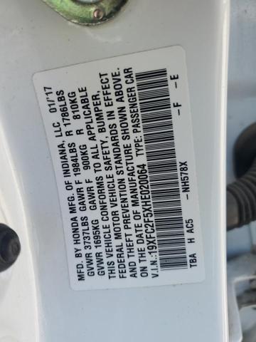 2017 HONDA CIVIC LX - 19XFC2F5XHE020064