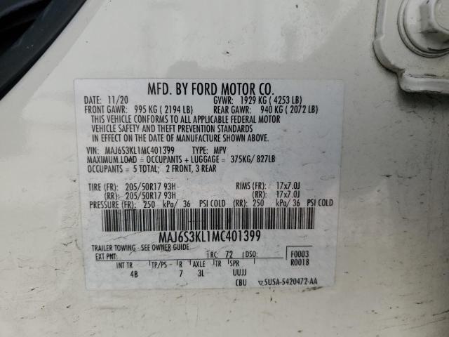 2021 FORD ECOSPORT T - MAJ6S3KL1MC401399