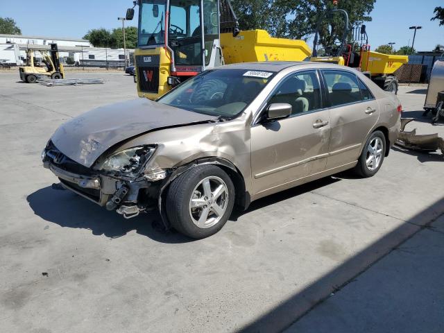 HONDA ACCORD EX 2005 gold  gas 1HGCM56755A098626 photo #1
