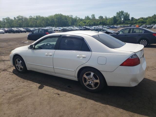 HONDA ACCORD HYB 2007 white sedan 4d hybrid engine JHMCN364X7C000461 photo #3
