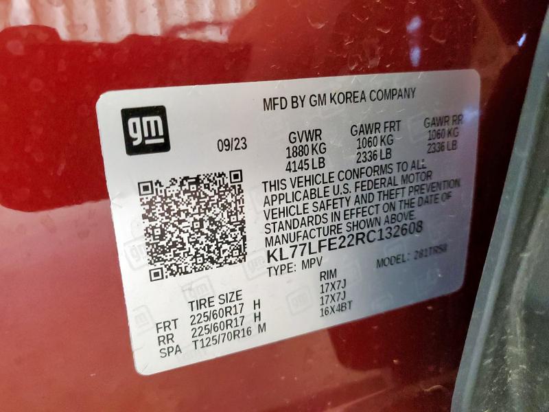 2024 CHEVROLET TRAX LS - KL77LFE22RC132608