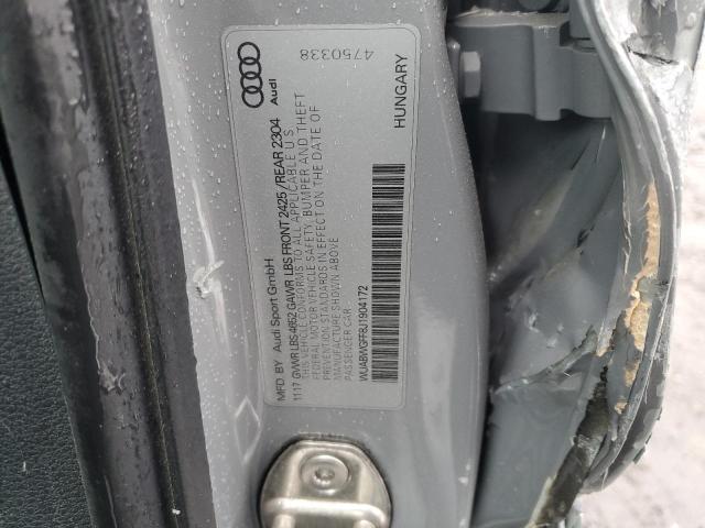 2018 AUDI RS3 WUABWGFF8J1904172