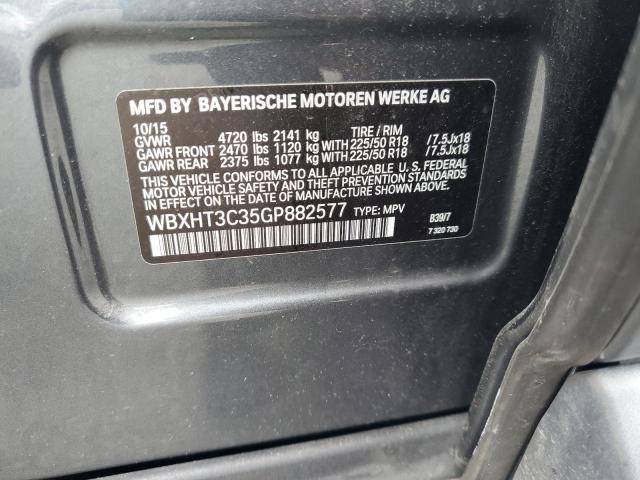 2016 BMW X1 XDRIVE2 - WBXHT3C35GP882577