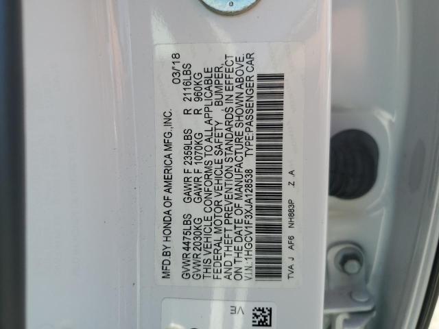2018 HONDA ACCORD SPO - 1HGCV1F3XJA128538