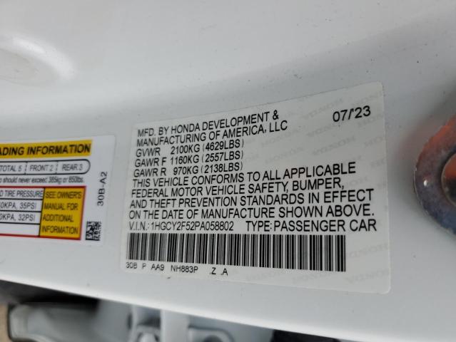 2023 HONDA ACCORD HYB - 1HGCY2F52PA058802