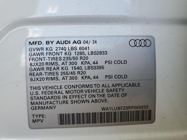 2024 AUDI Q4 E-TRON - WA1LUBFZ9RP065933