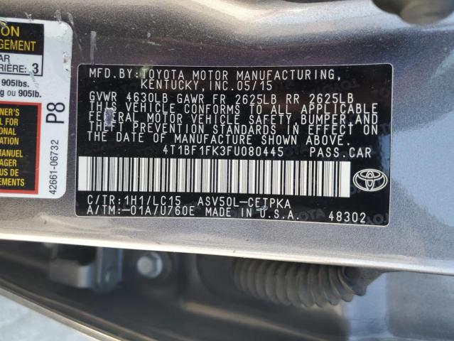 2015 TOYOTA CAMRY LE - 4T1BF1FK3FU080445