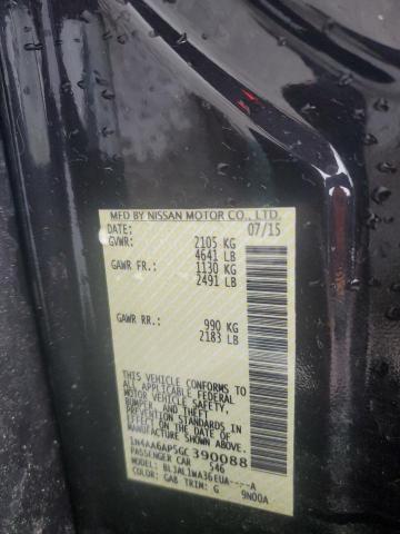 2016 NISSAN MAXIMA 3.5 - 1N4AA6AP5GC390088