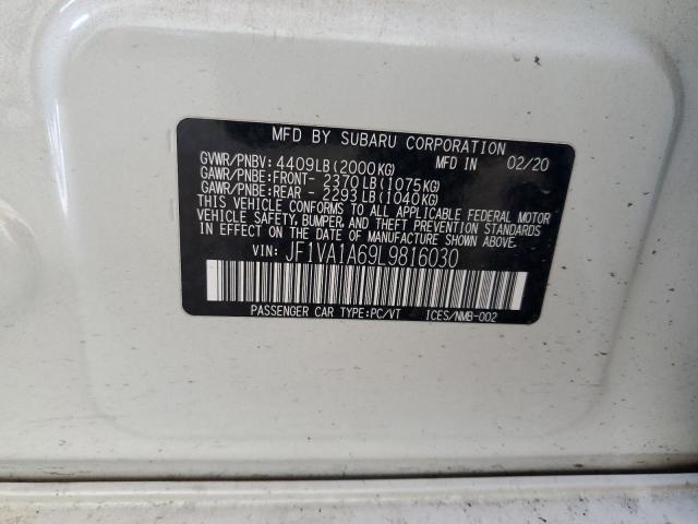 2020 SUBARU WRX JF1VA1A69L9816030